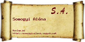Somogyi Aléna névjegykártya